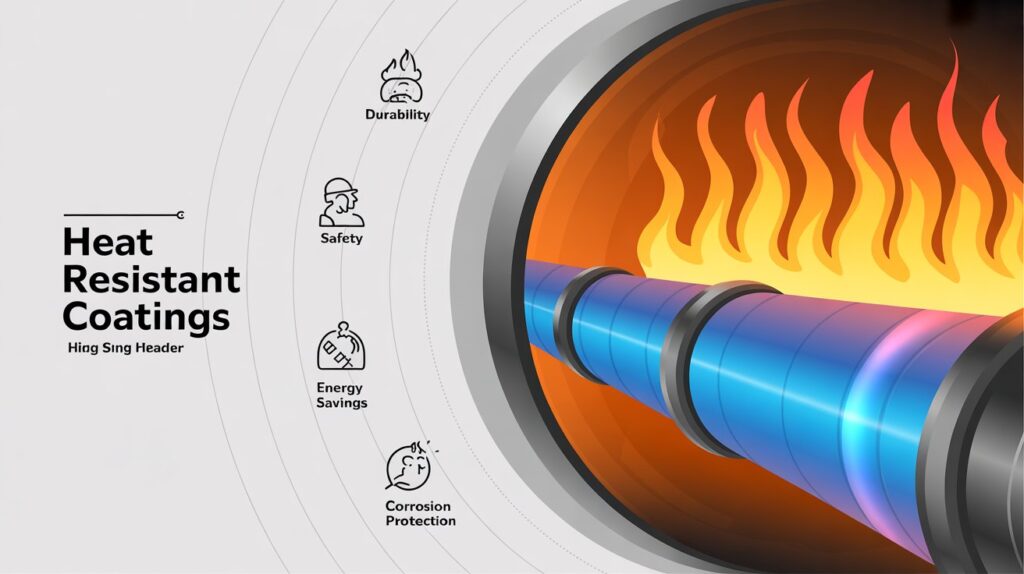 Heat resistant coating is a specialized type of paint or protective layer designed to withstand high temperatures without degrading, peeling, or losing its protective qualities. These coatings are formulated using advanced resins, polymers, and additives that provide thermal stability and resistance against oxidation and corrosion caused by extreme heat.