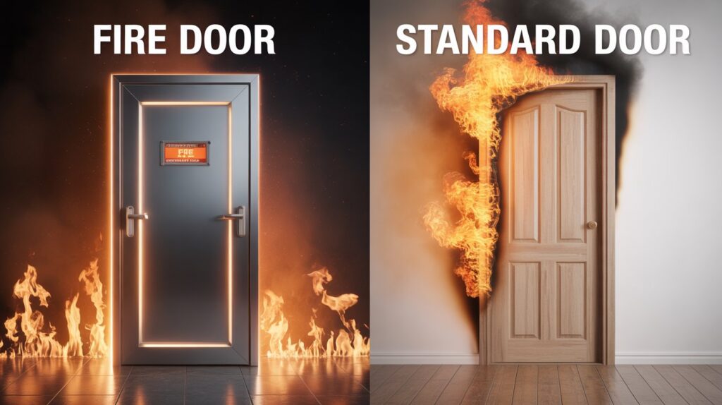 Fire Doors vs. Standard Doors: What’s the Difference?