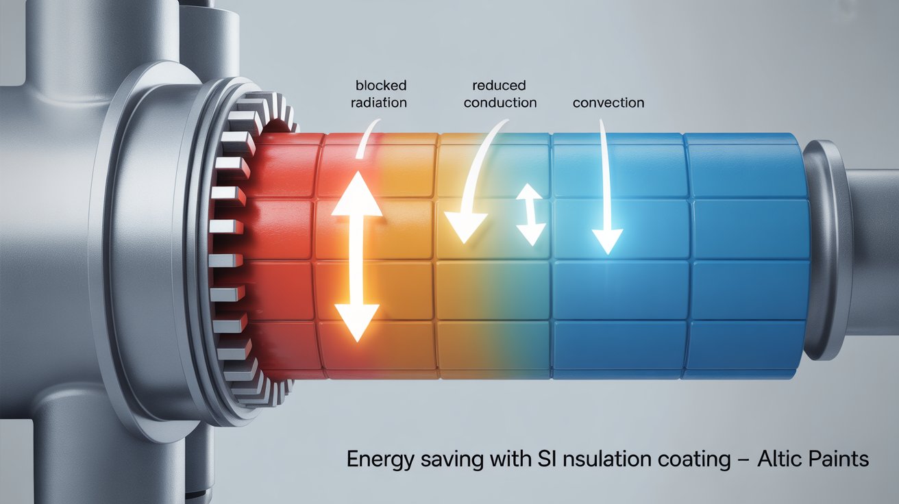 How SI Insulation Coating by Altic Paints Reduces Heat Loss Through Radiation, Conduction & Convection