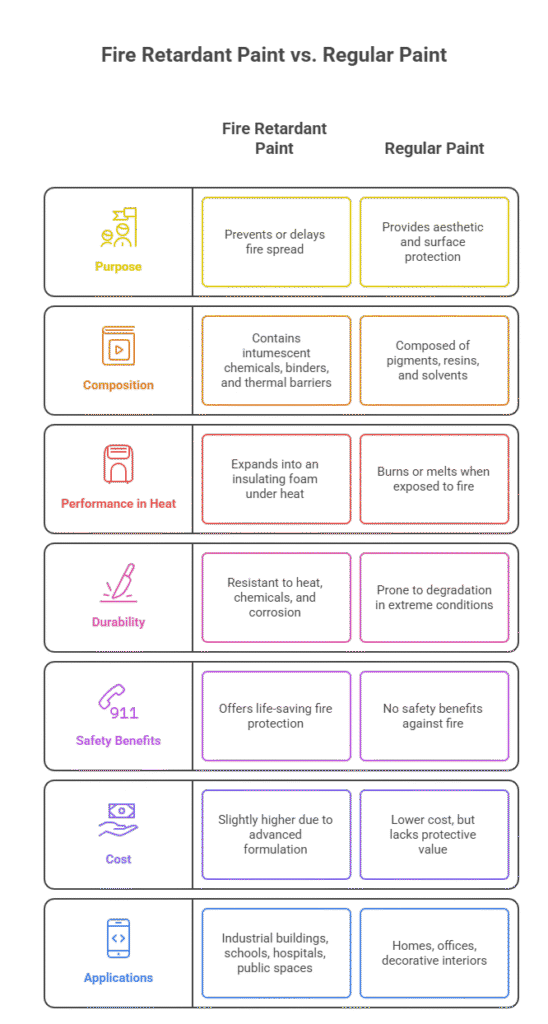 Fire Retardant Paint vs. Regular Paint: A Detailed Comparison