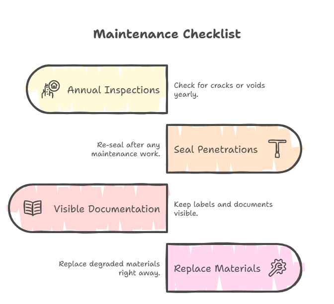 fire-block maintenance and fire safety inspections 