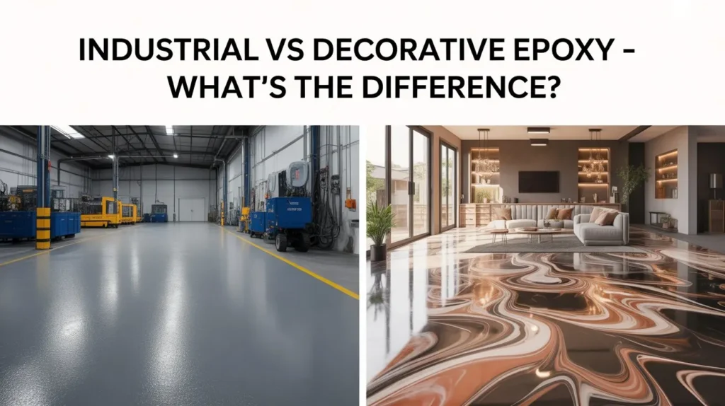 Industrial vs Decorative Epoxy – What’s the Difference?