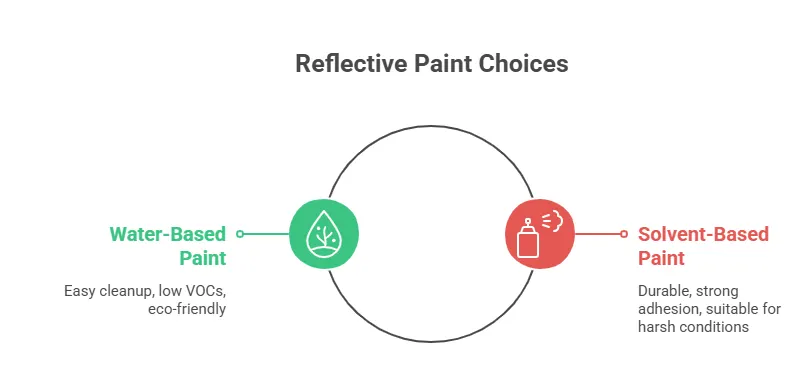 Water-Based vs Solvent-Based Reflective Paint