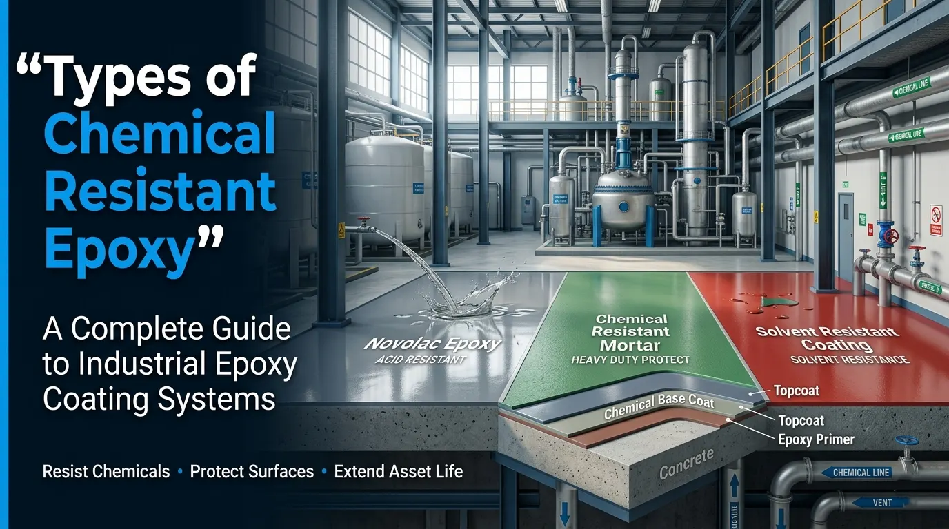 Types of Chemical Resistant Epoxy – A Complete Guide to Industrial Epoxy Coating Systems