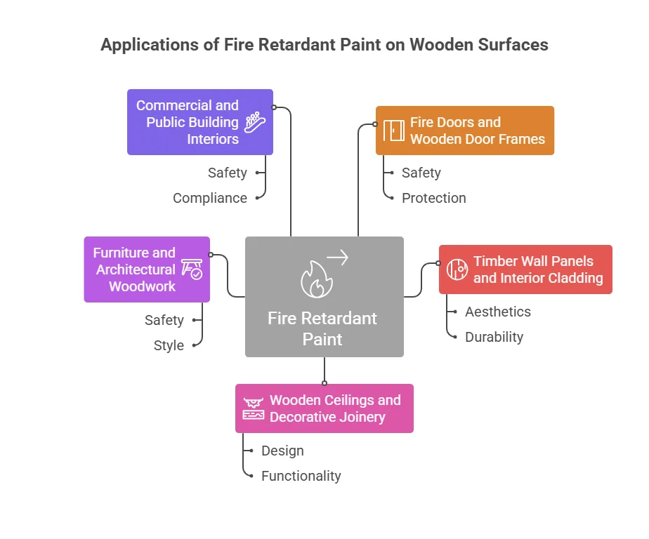 Applications of Fire Retardant Paint on Wooden Surfaces