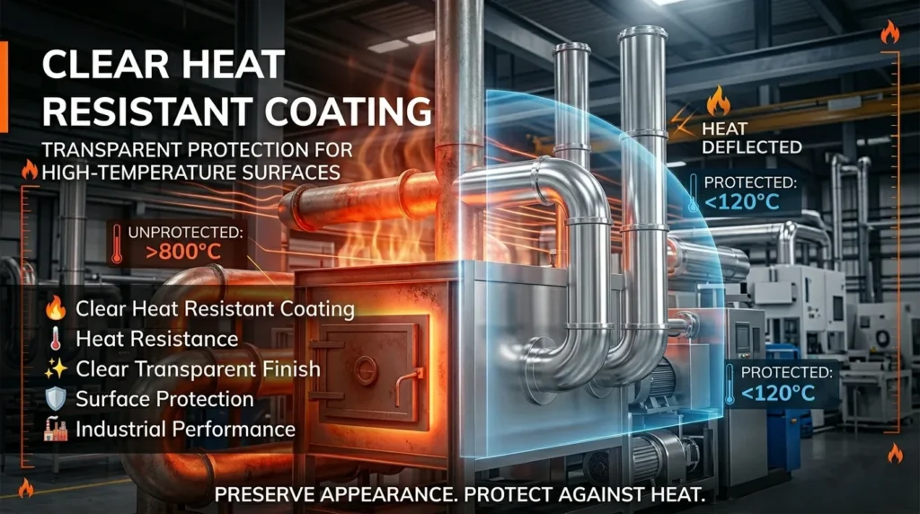 Clear Heat Resistant Coating – Transparent Protection for High-Temperature Surfaces