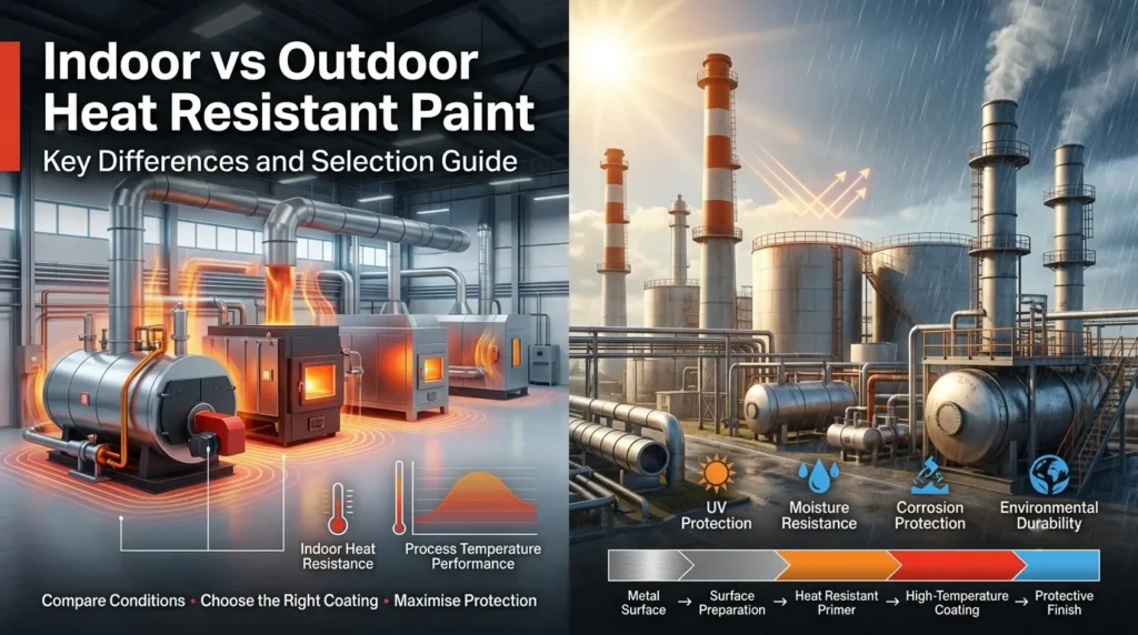 Indoor vs Outdoor Heat Resistant Paint – Key Differences and Selection Guide