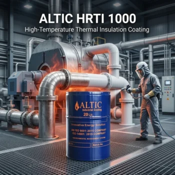 ALTIC HRTI 1000 is a heat-resistant thermal insulation coating for suitable industrial furnaces, pipelines, ovens, boilers and hot surfaces.