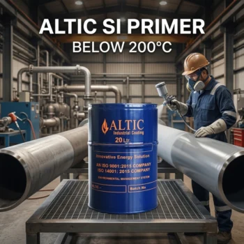 ALTIC SI Primer Below 200°C is a specialized primer for suitable metal surfaces operating below 200°C as part of the ALTIC SI thermal insulation system.
