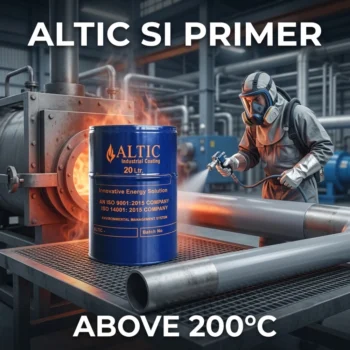 ALTIC SI PRIMER (ABOVE 200°C) is a specialized primer designed as part of the ALTIC SI Coating System for metal surfaces exposed to elevated operating temperatures.
