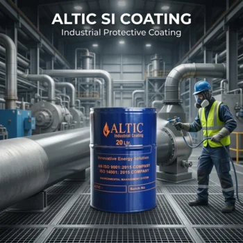 ALTIC SI Coating is a multi-layer thermal insulation system for suitable hot metal surfaces, combining SI Primer, Basecoat and Topcoat.