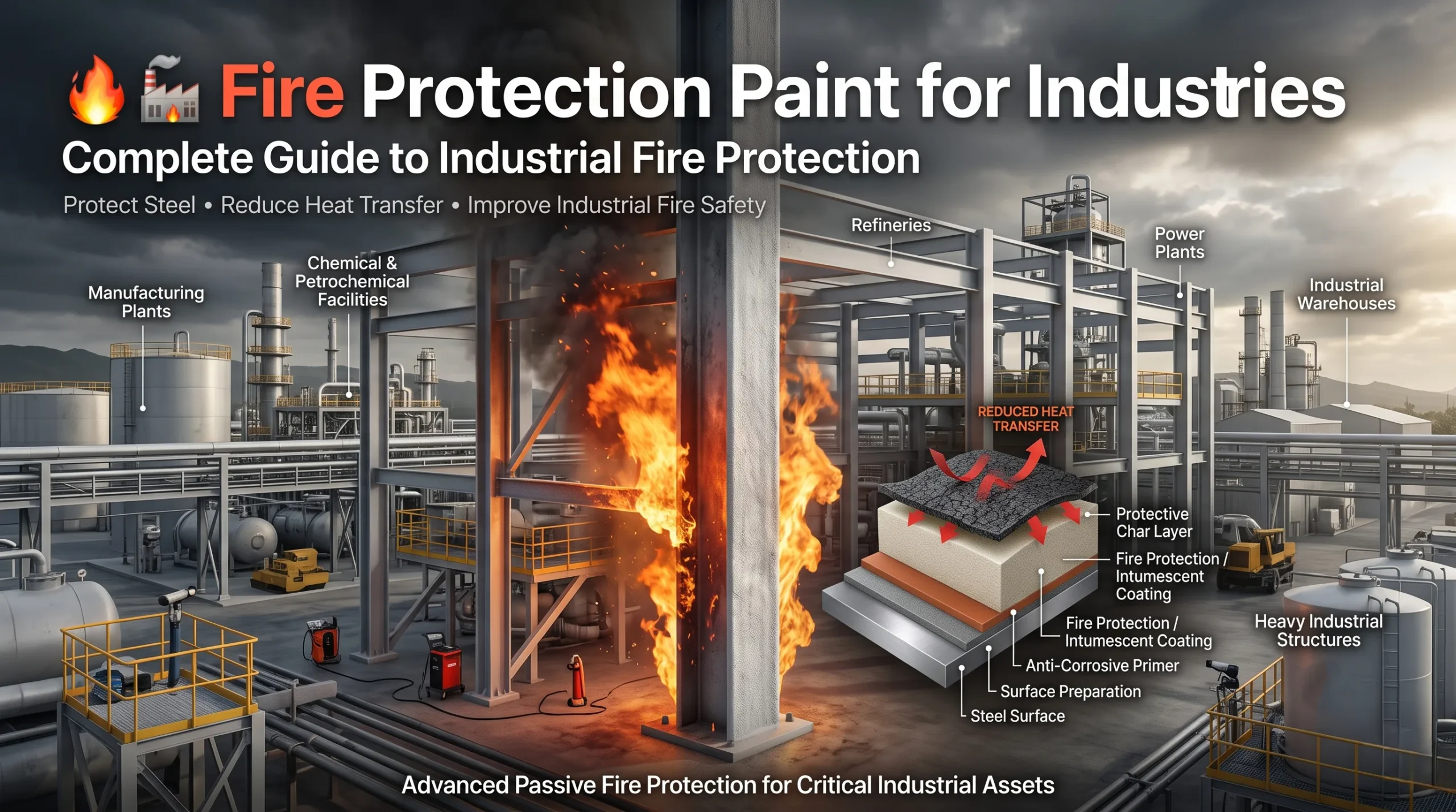 Intumescent Paint for Steel Structures – Complete Fire Protection Guide