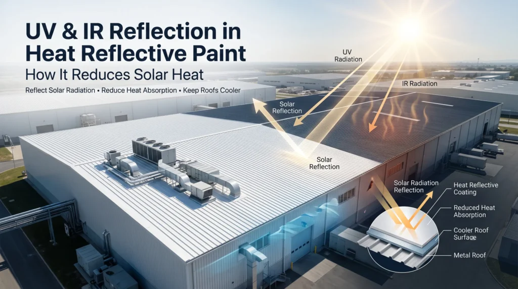 UV & IR Reflection in Heat Reflective Paint – How It Reduces Solar Heat